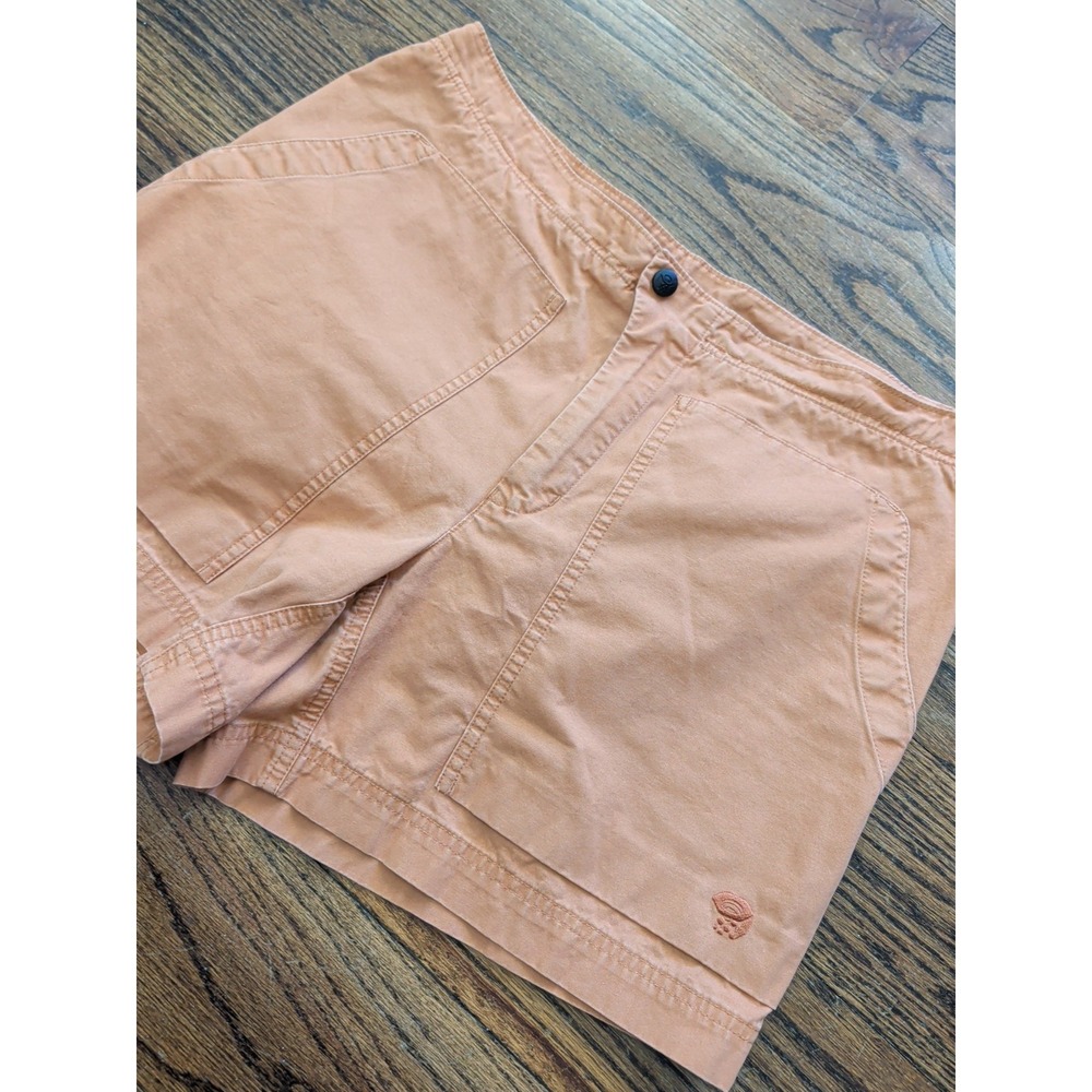 Mountain Hardwear Shorts Womens 10 Rust Orange Cargo Utility Hiking Outdoor